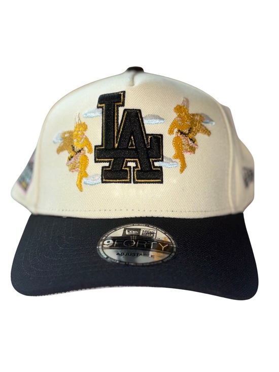 New Era Other - New Era LA Embroidered Angels Cream and Black Baseball Cap
